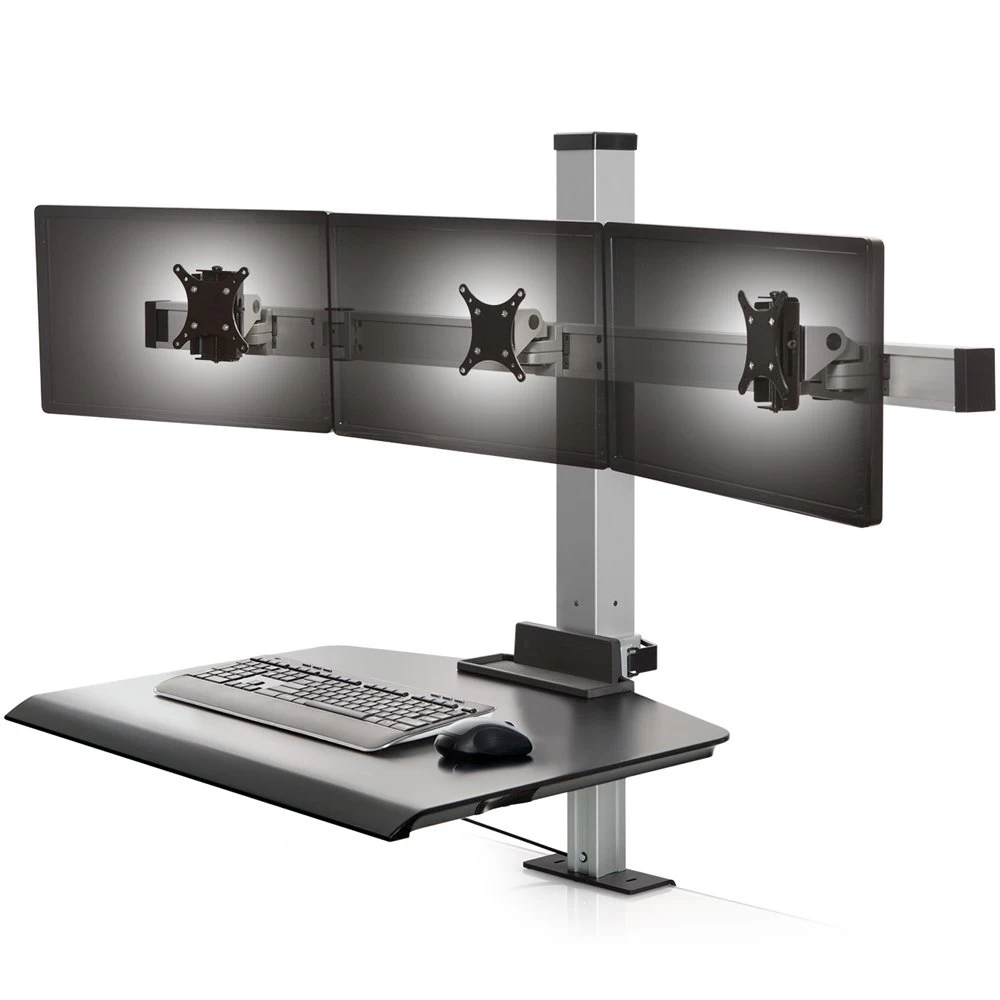 Innovative Winston Triple Monitor Sit-Stand Workstation 2 Innovative Winston Triple Monitor Sit-Stand Workstation - Image 2