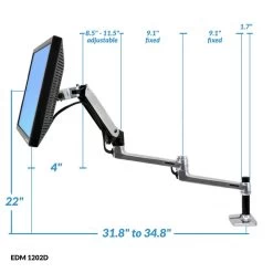 Long Reach Desk Mount Monitor Arm, ErgoDirect EDM-1202D -Office Tool Store Long Reach Desk Mount Monitor Arm ErgoDirect EDM 1202D