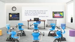 Luxor STUDENT-MTACHR All-In-One Student Desk And Chair -Office Tool Store Luxor STUDENT MTACHR All In One Student Desk and Chair 5