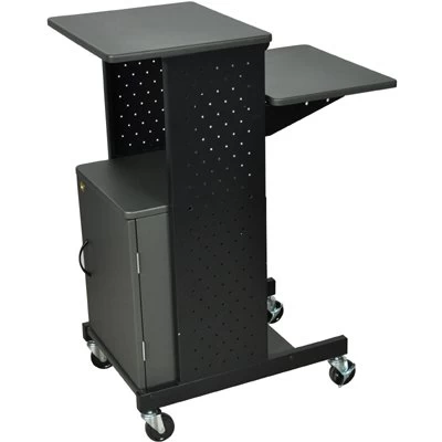 Luxor PS4000C Mobile Presentation Workstation With Locking Cabinet