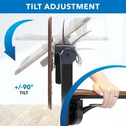 Mount-IT! Height Adjustable Overbed Desk With Tilt Tabletop - MI-8045 -Office Tool Store Mount IT Height Adjustable Overbed Desk with Tilt Tabletop MI 8045 4