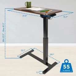 Mount-IT! Height Adjustable Overbed Desk With Tilt Tabletop - MI-8045 -Office Tool Store Mount IT Height Adjustable Overbed Desk with Tilt Tabletop MI 8045 7