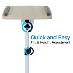 Mount-IT! Height Adjustable Rolling Laptop Cart - MI-7946 -Office Tool Store Mount IT Height Adjustable Rolling Laptop Cart MI 7946 4