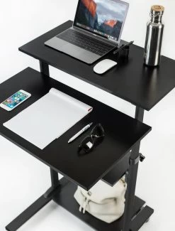 Mount IT! Height Adjustable Rolling Stand Up Desk - MI-7940 -Office Tool Store Mount IT Height Adjustable Rolling Stand Up Desk MI 7940 2