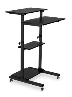 Mount IT! Height Adjustable Rolling Stand Up Desk - MI-7940 -Office Tool Store Mount IT Height Adjustable Rolling Stand Up Desk MI 7940 6