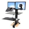 Sit-Stand LCD & Laptop Workstation With Worksurface EDW-4203D