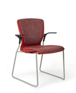 Office Master OM5 (OM Seating) Active Stacker Sled Chair -Office Tool Store Stacking Sliding Guest Chair ED GL2 SD 6