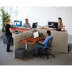 Workrite Fundamentals EX Electric Equal Corner 2 Leg Workcenter -Office Tool Store WorkRite Fundamentals EX Electric Equal Corner 2 Leg Workcenter