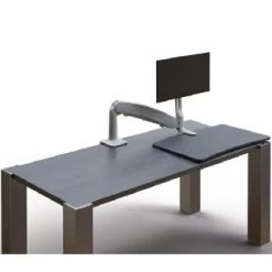 Workrite SOL-SINGLE-CCG-S Solace Single Sit-Stand Workstation -Office Tool Store Workrite SOL SINGLE CCG S Solace Single Sit Stand Workstation 1